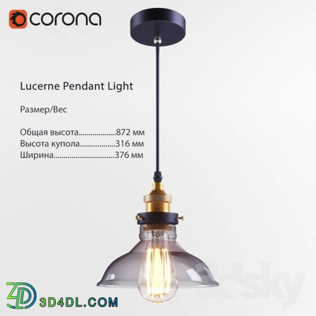 Ceiling light - Suspension Lucerne Pendant Light