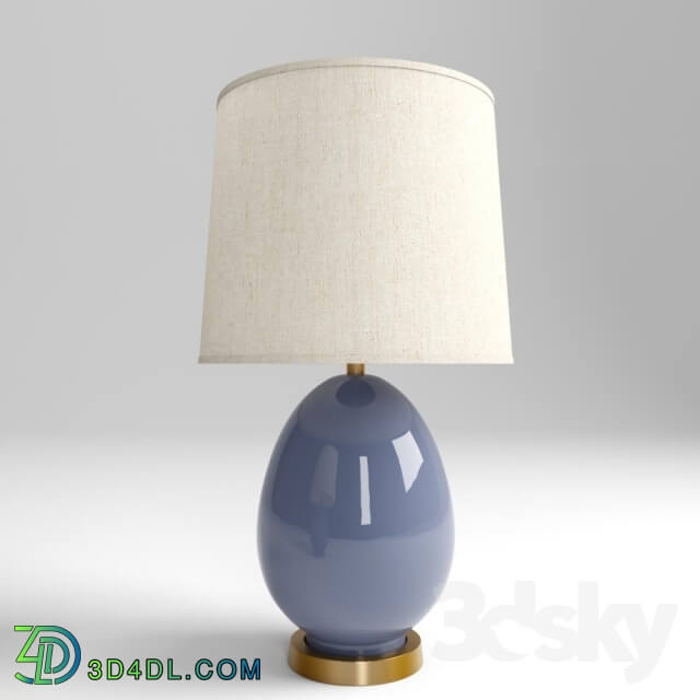 Table lamp - Blue egg lamp