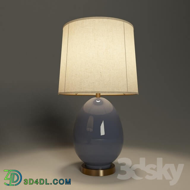 Table lamp - Blue egg lamp