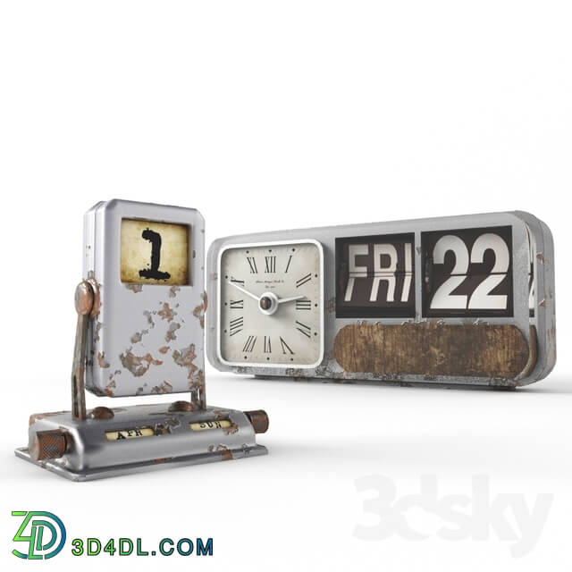 Other decorative objects - Old Calendars with Clock