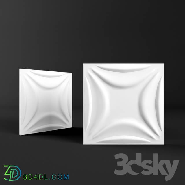 Other decorative objects - Lily 3d panel _bamboo_