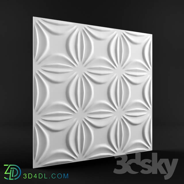 Other decorative objects - Lily 3d panel _bamboo_