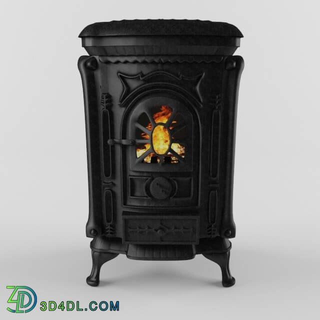 Fireplace - Cast-iron stove of Ingrid