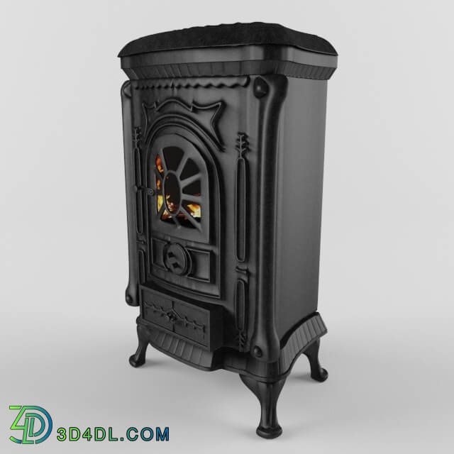 Fireplace - Cast-iron stove of Ingrid