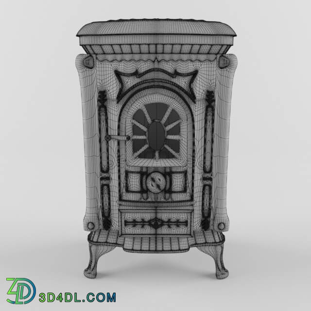 Fireplace - Cast-iron stove of Ingrid