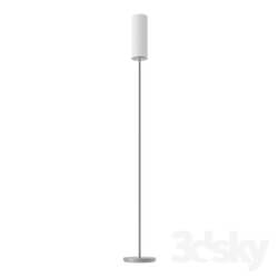 Floor lamp - 85982 Floor lamp TROY 3_ 1X100W _E27__ nickel matt _ white 