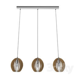 Ceiling light - 94769 Suspension COSSANO_ 3х40W _E14__ L790 steel _ wood_ maple 