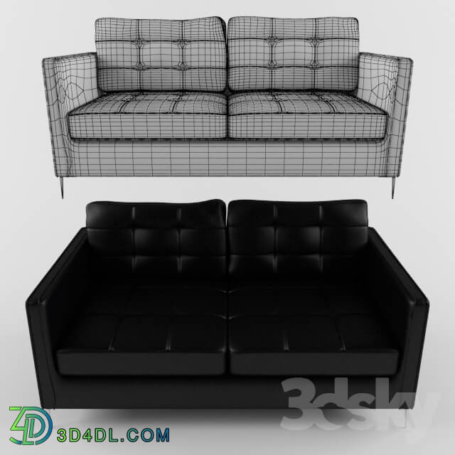 Sofa - Two-seater leather sofa of BENTLEY Modern