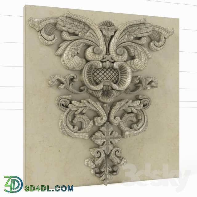 Decorative plaster - decor pattern