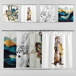 Bathroom accessories - Shower Curtains set 01 