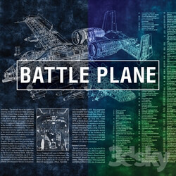 Wall covering - Factura _ Battle Plane 