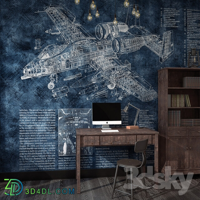 Wall covering - Factura _ Battle Plane