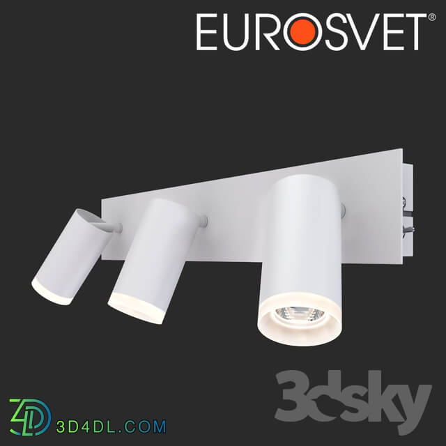 Wall light - OHM LED wall light Eurosvet 20067_3 white