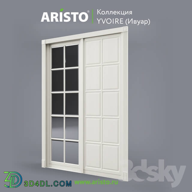 Doors - OM Sliding doors ARISTO_ Ivoire_ Yv.90.3_ Yv.90.2