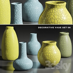 Vase - decorative vase set 6 