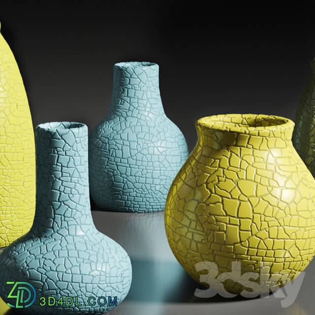Vase - decorative vase set 6