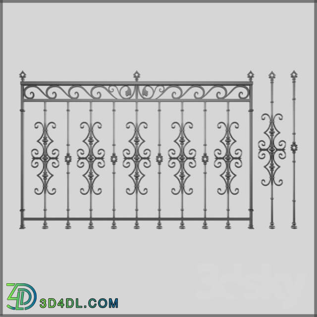 Other architectural elements - Forged fence 1