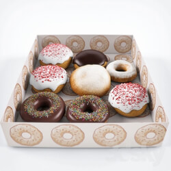 Food and drinks - Doughnuts in a box 