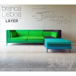 Sofa - Branca Lisboa LAYER 