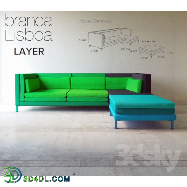 Sofa - Branca Lisboa LAYER