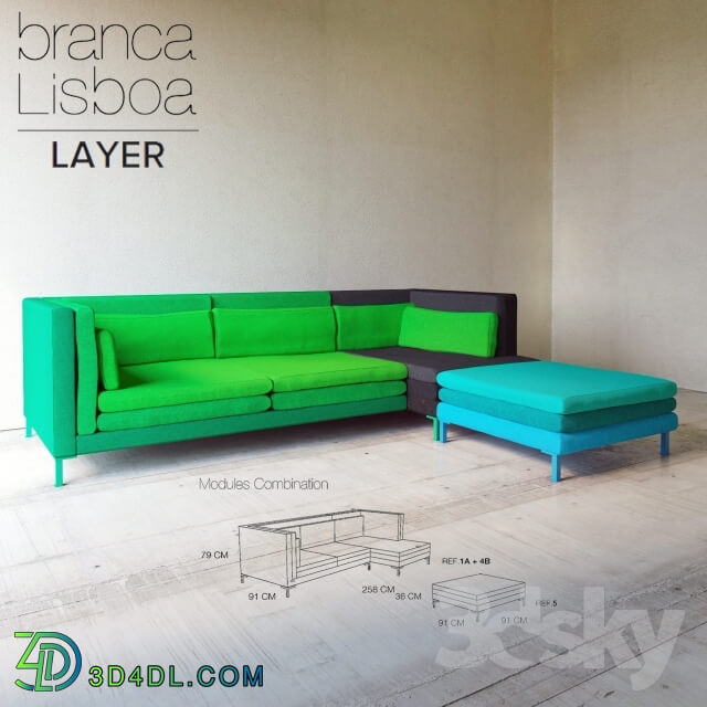 Sofa - Branca Lisboa LAYER