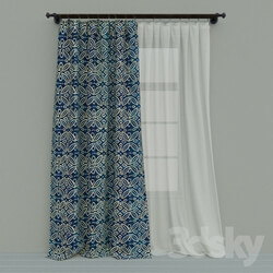 Curtain - Blind with a pattern 