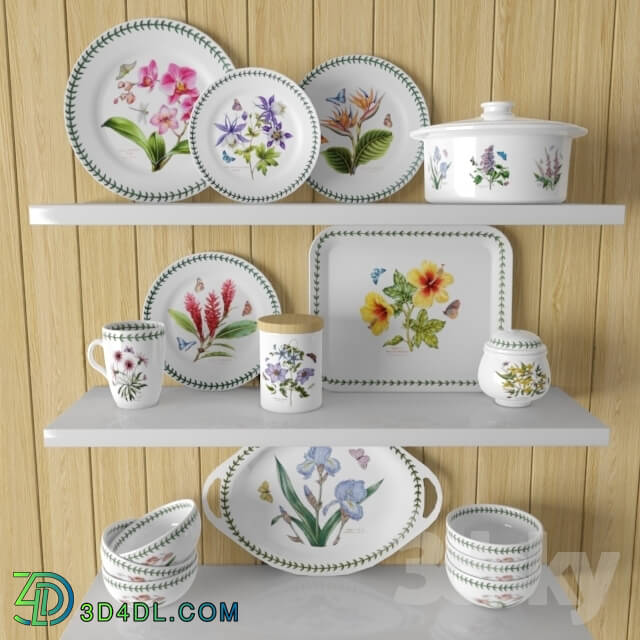 Tableware - Collection dishes Botanic Garden Flower