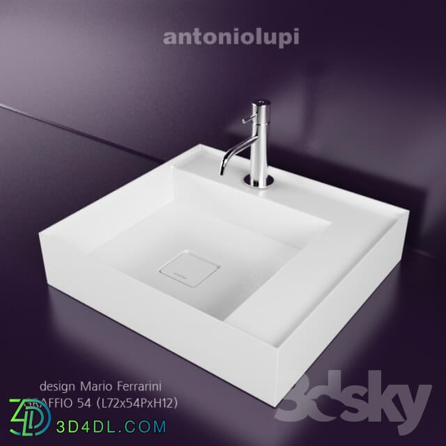 Wash basin - washbasin antoniolupi Graffio 54