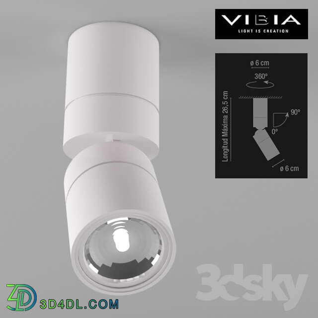 Spot light - Ceiling lighting_ spot. Vibia Light