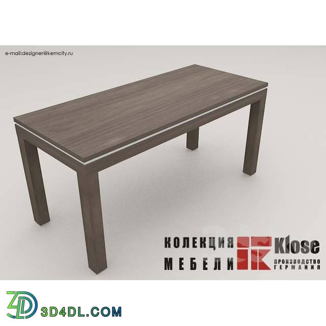 Table - Table of the German firm Klose
