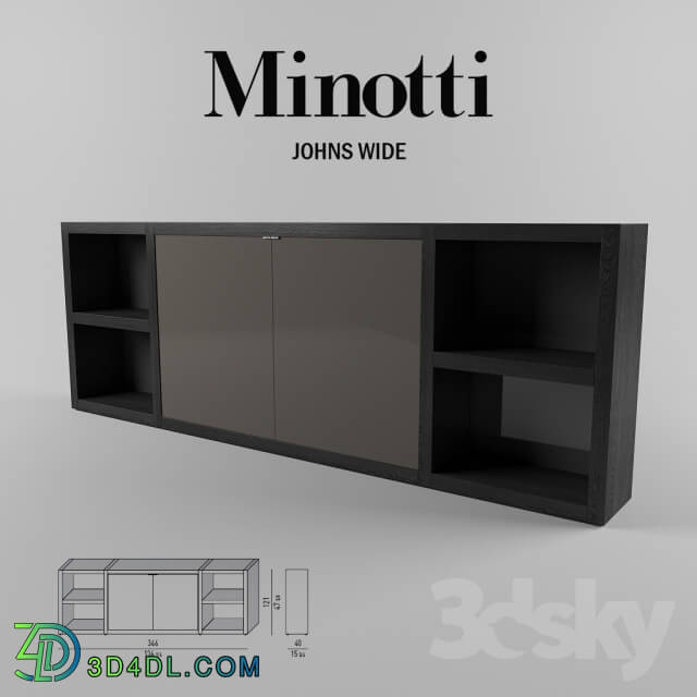 Sideboard _ Chest of drawer - Minotti Console JOHNS WIDE