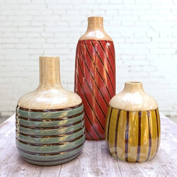 Vase - Rio Franco Ceramic Vases - Set of 3 