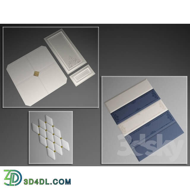 Bathroom accessories - A set of tiles _3 sets_