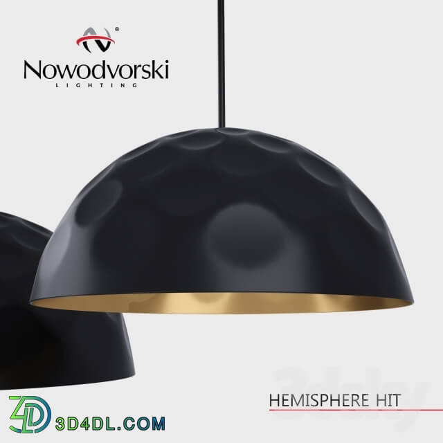 Ceiling light - Nowodvorski HEMISPHERE HIT BLACK-GOLD