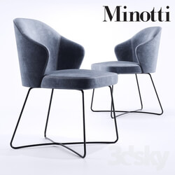 Chair - Minotti Leslie Steel Base 