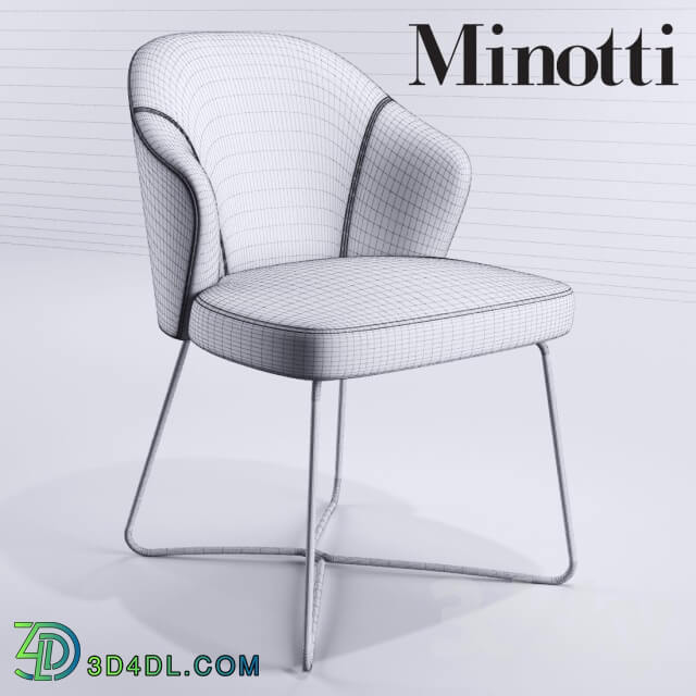 Chair - Minotti Leslie Steel Base