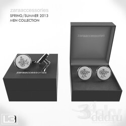 Shop - ZARA flower cufflinks 