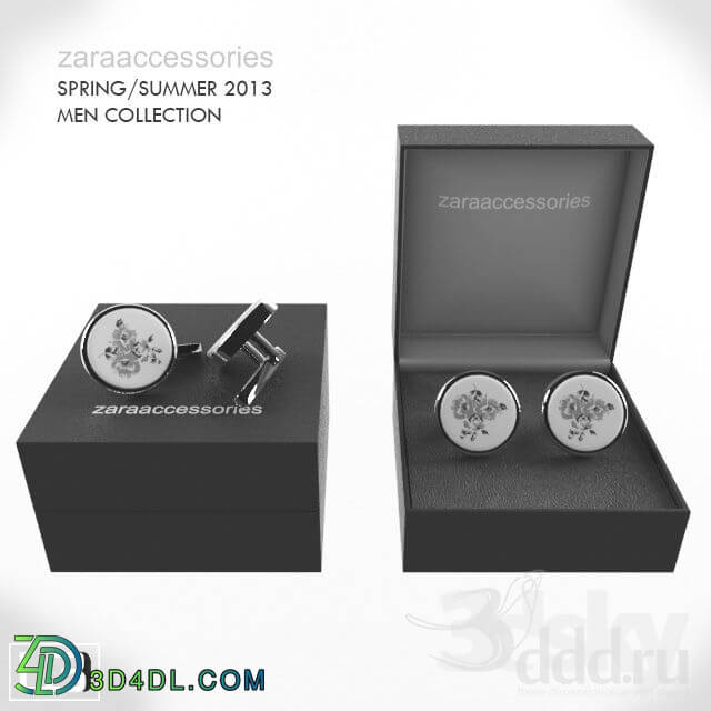 Shop - ZARA flower cufflinks