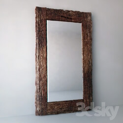 Mirror - Mirror in a wooden frame 