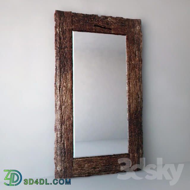 Mirror - Mirror in a wooden frame