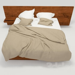 Bed - Bed with drawers_ bed linen 