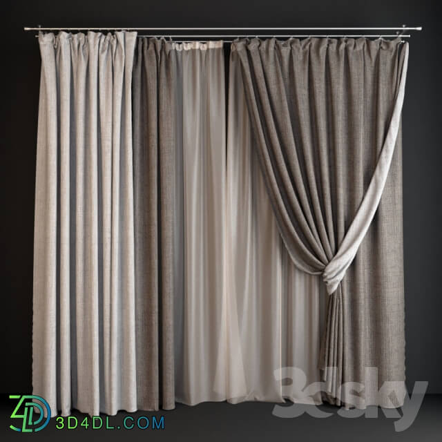 Curtain - shade gray