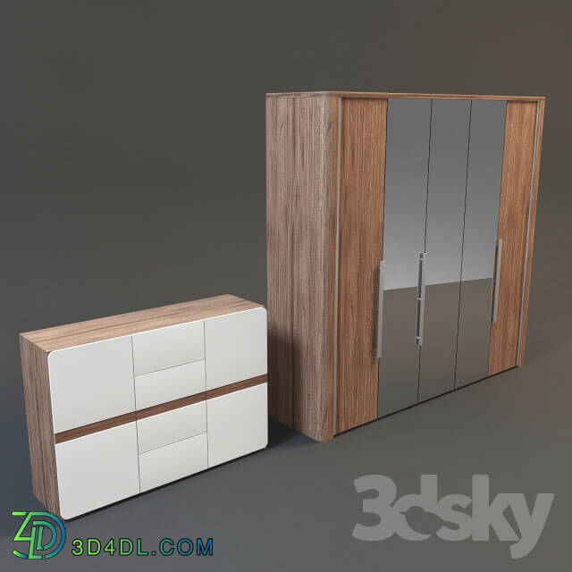 Wardrobe _ Display cabinets - Dresser and closet Helvetia _Series Selene_