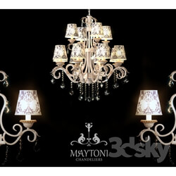 Ceiling light - Bunk chandelier Maytoni ARM219-12-G 