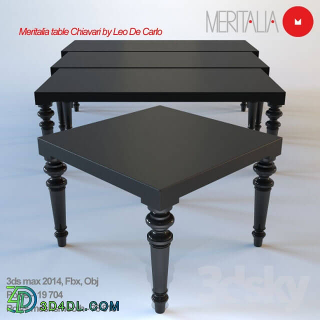 Table - Meritalia table Chiavari by Leo De Carlo