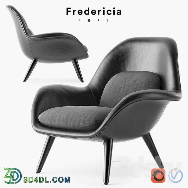 Arm chair - Fredericia Swoon armchair