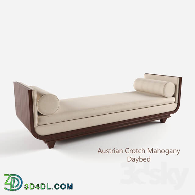 Other soft seating - Austrian Crotch Mahogany daybed