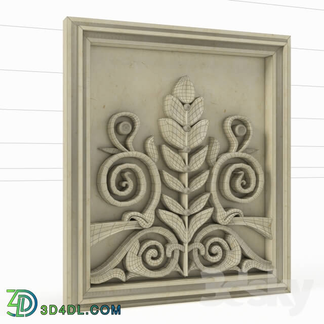 Decorative plaster - decor pattern