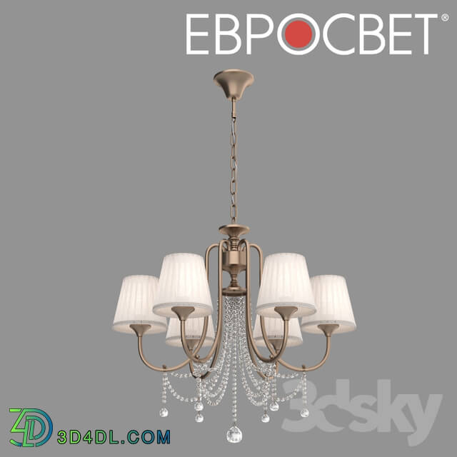 Ceiling light - OM Suspended chandelier with crystal Eurosvet 10088_6 Serenata