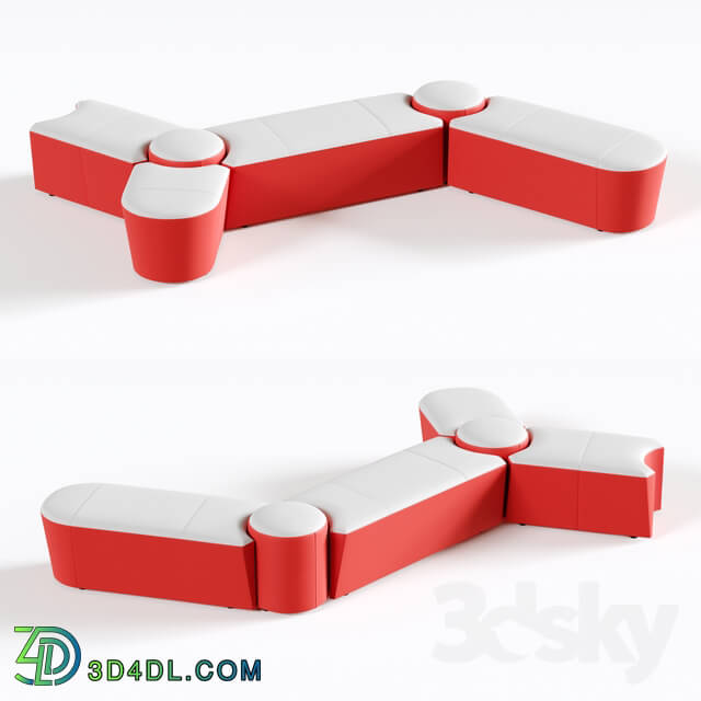 Sofa - OM Sofa Molecule 6-seater